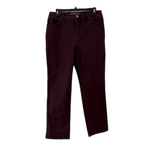 Gloria Vanderbilt Wine Colored Jeans size Misses 10